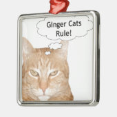 Ginger Cats-regel Metalen Ornament (Links)