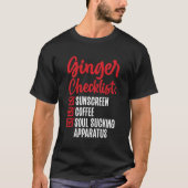 Ginger Checklist Redhead T-shirt (Voorkant)