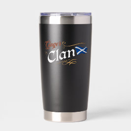 Ginger Clan Schotse Vlag Grappige Roodharige Erfgo Geïsoleerde Drinkbeker