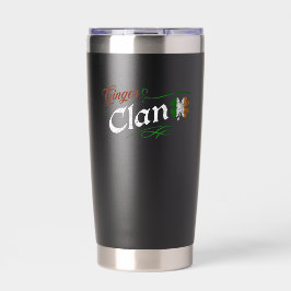 Ginger Clan St. Patrick's Day Ierse Rode Kop Vinta Geïsoleerde Drinkbeker
