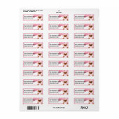 Ginger Cookie Valentijnsdag Adresetiketten d7 Etiket (Full Sheet)