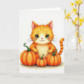 Ginger Creatures Pompoen Vlek Kaart (Gele Bloem)