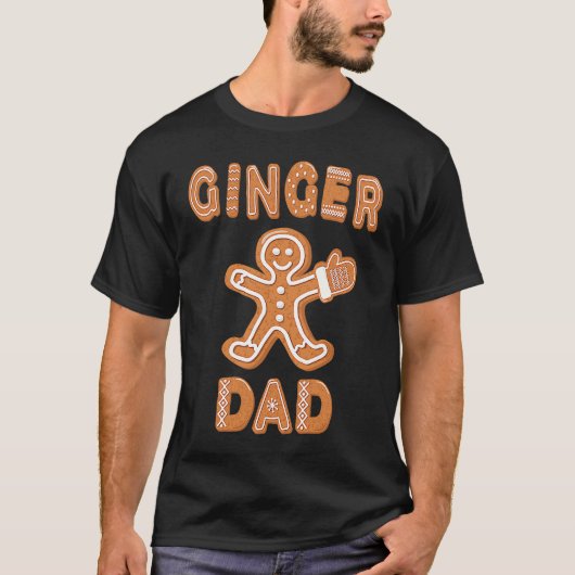 Ginger Dad Gingerbread Family Matching Group Chris T-shirt (Voorkant)