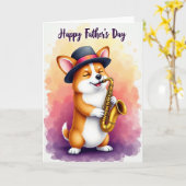 Ginger Dogs Vaderdagkaart Kaart (Gele Bloem)