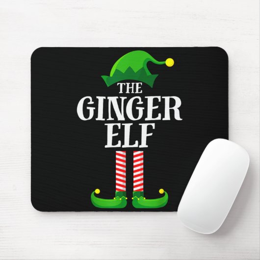 Ginger Elf Matching Family Group Christmas Party P Muismat (Met muis)