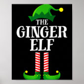 Ginger Elf Matching Family Group Christmas Party P Poster (Voorkant)