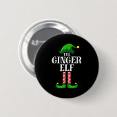 Ginger Elf Matching Family Group Christmas Party P Ronde Button 5,7 Cm (Voorkant /achterkant)
