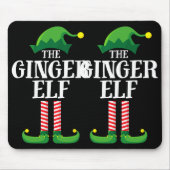 Ginger Elf Matching Family Group kerstparty P Muismat (Voorkant)