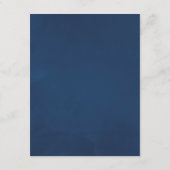 Ginger- en Navy Floral Wedding Guest - Gegevens Informatiekaartje (Achterkant)