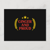 Ginger en roodroodroodroodroodroodroodroodroodrood briefkaart (Voorkant)