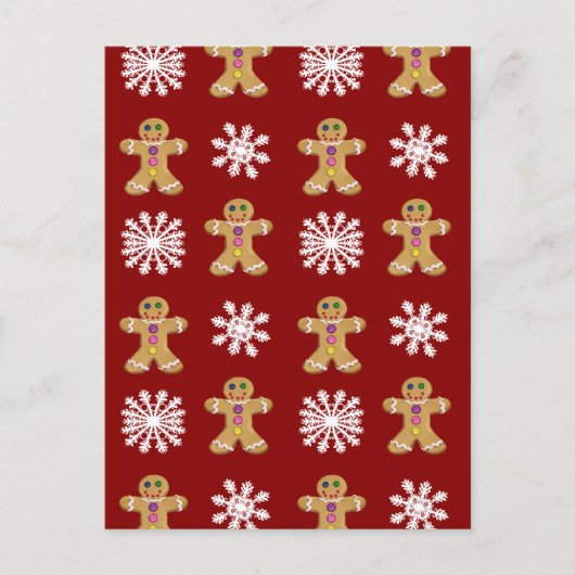 Ginger en sneeuw briefkaart (Voorkant)