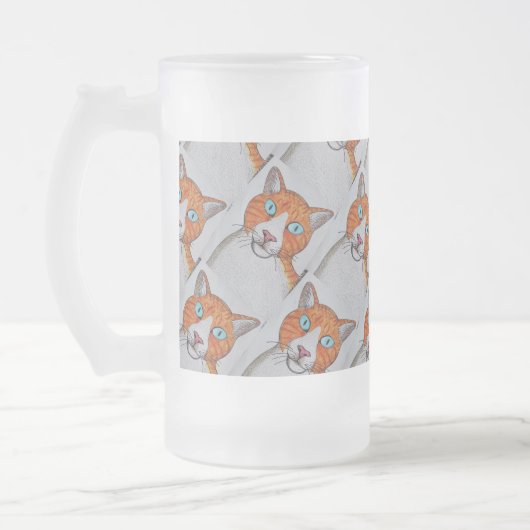 Ginger en witte geglazuurde mok (Links)