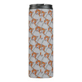 Ginger en witte kat thermische tumbler thermosbeker (Achterkant)