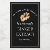 Ginger Extract Label Wijn Etiket (Enkel label)