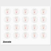 Ginger Fairy Baby shower Bedankt Ronde Sticker