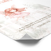 Ginger Fairy Baby shower Luier Raffle Tafelteken Poster (Hoek)