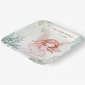Ginger Fairy Girl Baby shower Papieren Bordje (Gebogen)