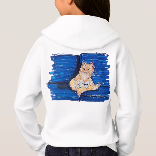 Ginger Gamer Cat (Achterkant)