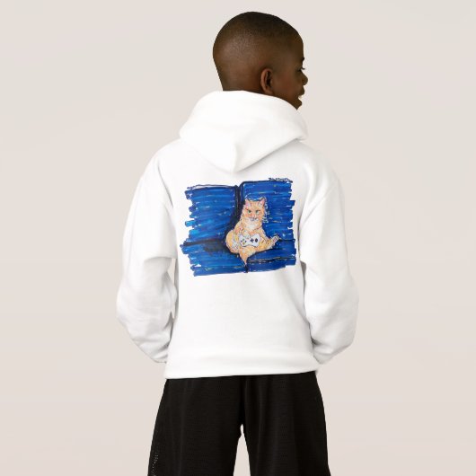 Ginger Gamer Cat (Achterkant volledig)