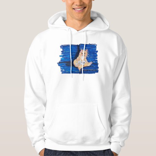 Ginger Gamer Cat Hoodie (Voorkant)