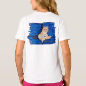 Ginger Gamer Cat T-shirt (Achterkant)