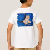 Ginger Gamer Cat T-shirt (Achterkant)