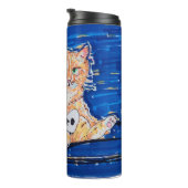 Ginger Gamer Cat Thermosbeker (Geroteerd rechts)