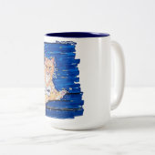 Ginger Gamer Cat Tweekleurige Koffiemok (Voorkant rechts)