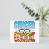 Ginger Geek v4 Briefkaart (Staand voorkant)