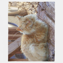 Ginger George Fleece Deken