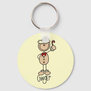 Ginger Gingerbread Koekje T-shirts en Cadeaus Sleutelhanger