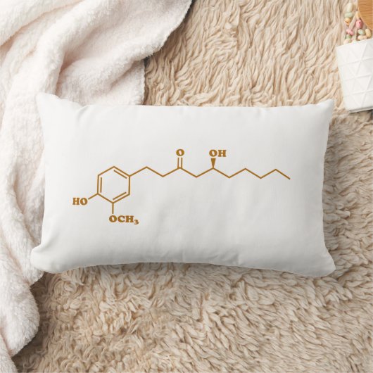 Ginger Gingerol Molecule Chemical Formule Kussen (Deken)