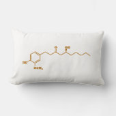 Ginger Gingerol Molecule Chemical Formule Kussen (Voorkant)