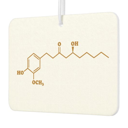 Ginger Gingerol Molecule Chemical Formule Luchtverfrisser (Links)