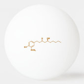 Ginger Gingerol Molecule Chemical Formule Pingpongbal (Voorkant)