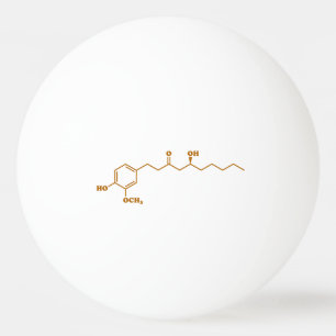 Ginger Gingerol Molecule Chemical Formule Pingpongbal