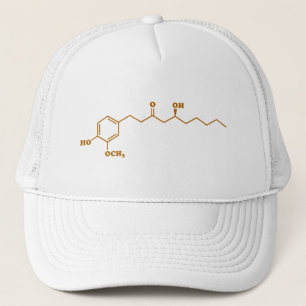 Ginger Gingerol Molecule Chemical Formule Trucker Pet