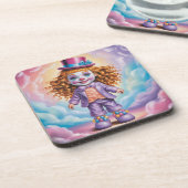 Ginger Girl Clown Onderzetter Set (Linkerzijde)