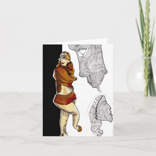 Ginger Girl Notecard Kaart (Voorkant)