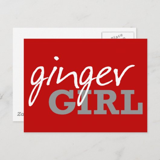 Ginger Girl Redhead Freckles Briefkaart (Voorkant / Achterkant)
