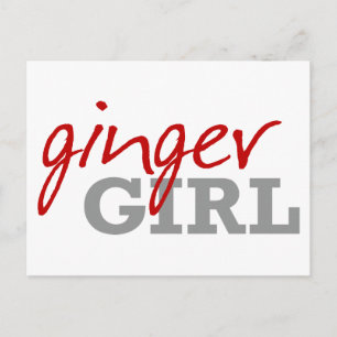 Ginger Girl Redhead Freckles Briefkaart