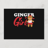 Ginger Girl Redhead Red Hair Redheads Freckles Gif Briefkaart (Voorkant)
