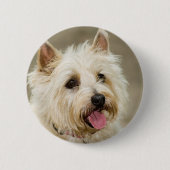 Ginger-glimpje Ronde Button 5,7 Cm (Voorkant)