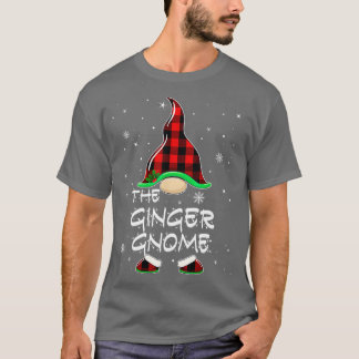 Ginger Gnome Buffalo Pset Matching Family Christm T-shirt