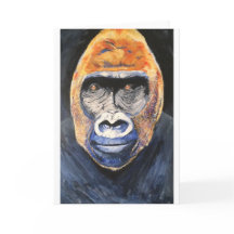 Ginger gorilla wenskaart