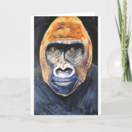Ginger gorilla wenskaart kaart