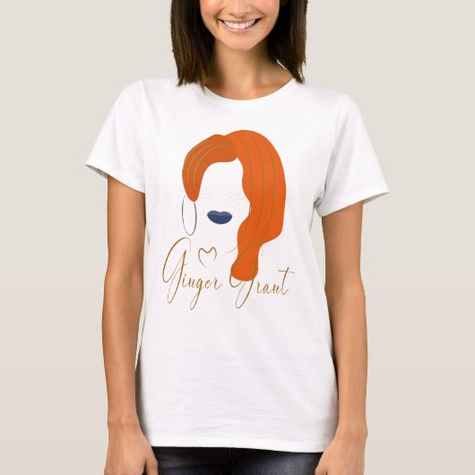 Ginger Grant red haar T-shirt (Voorkant)