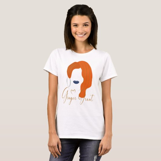 Ginger Grant red haar T-shirt (Voorkant volledig)