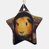 Ginger Guinea Pig Gifts Keramisch Ornament (Links)