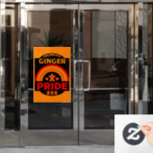 Ginger Haired Pride Raamsticker (Kantoordeur)